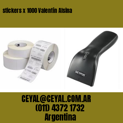 stickers x 1000 Valentín Alsina