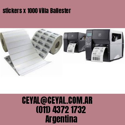 stickers x 1000 Villa Ballester
