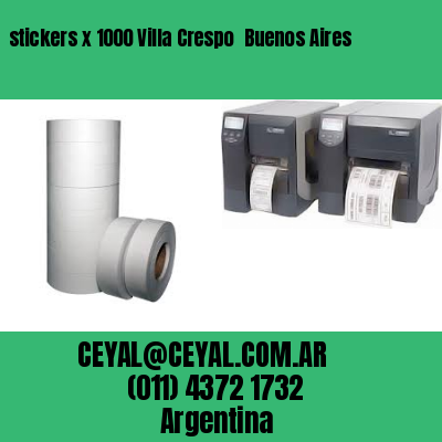 stickers x 1000 Villa Crespo  Buenos Aires