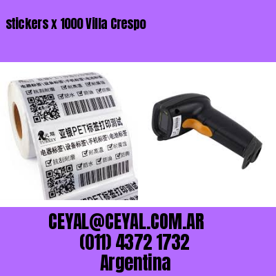 stickers x 1000 Villa Crespo