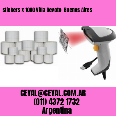 stickers x 1000 Villa Devoto  Buenos Aires