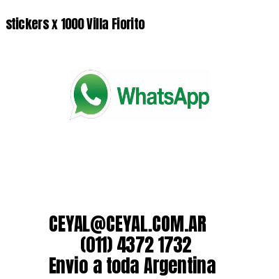 stickers x 1000 Villa Fiorito