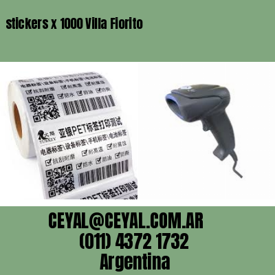 stickers x 1000 Villa Fiorito