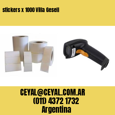 stickers x 1000 Villa Gesell