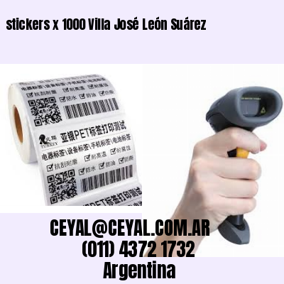 stickers x 1000 Villa José León Suárez