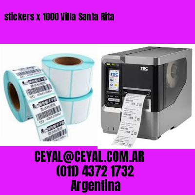 stickers x 1000 Villa Santa Rita