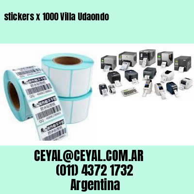 stickers x 1000 Villa Udaondo
