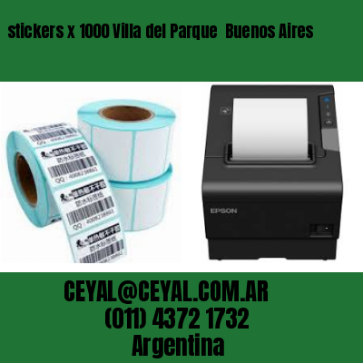 stickers x 1000 Villa del Parque  Buenos Aires