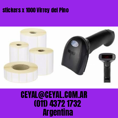 stickers x 1000 Virrey del Pino