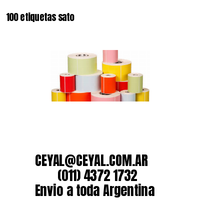 100 etiquetas sato