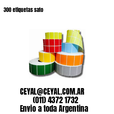 300 etiquetas sato