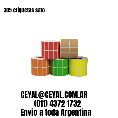 305 etiquetas sato