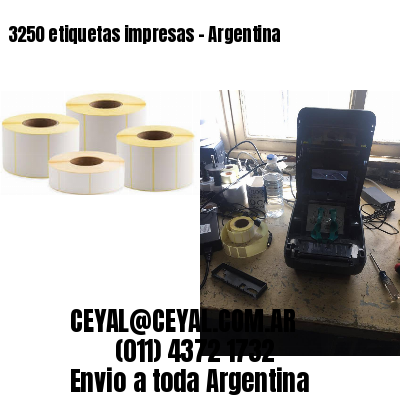 3250 etiquetas impresas – Argentina