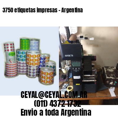 3750 etiquetas impresas – Argentina