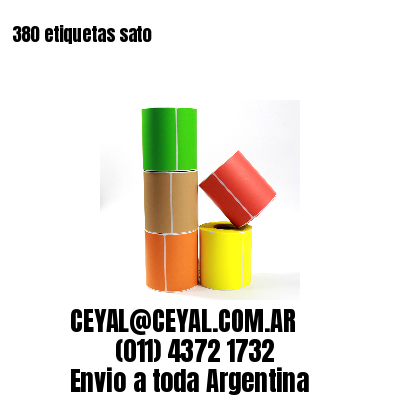 380 etiquetas sato