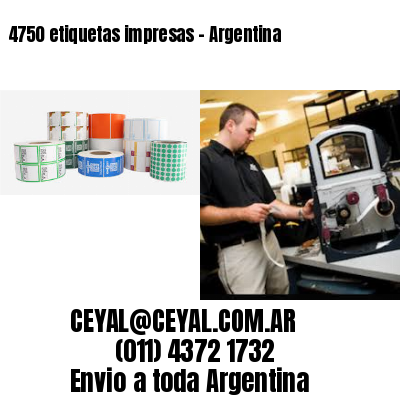 4750 etiquetas impresas – Argentina