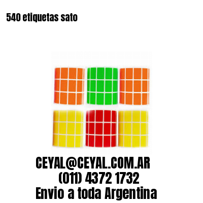 540 etiquetas sato