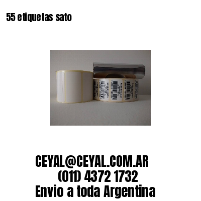 55 etiquetas sato
