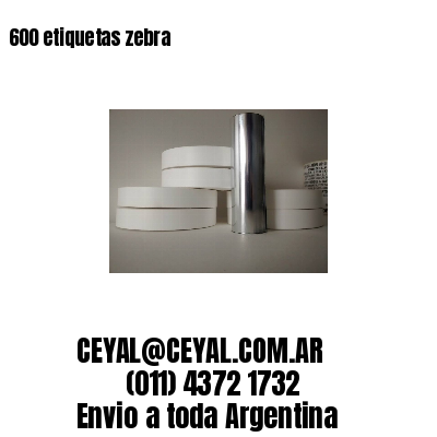 600 etiquetas zebra