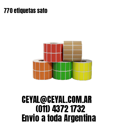 770 etiquetas sato