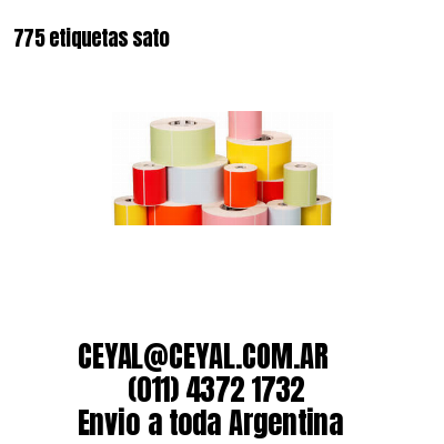 775 etiquetas sato