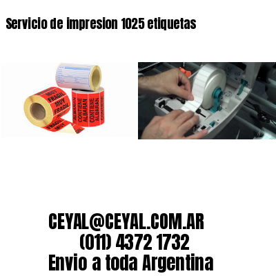 Servicio de impresion 1025 etiquetas