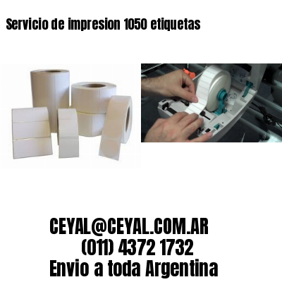 Servicio de impresion 1050 etiquetas