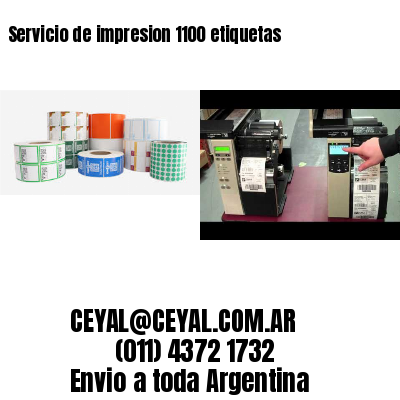 Servicio de impresion 1100 etiquetas