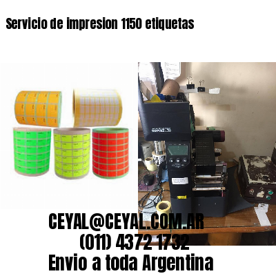 Servicio de impresion 1150 etiquetas