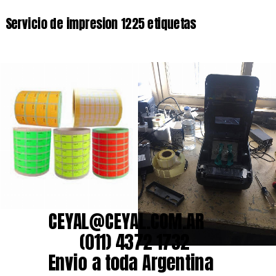 Servicio de impresion 1225 etiquetas