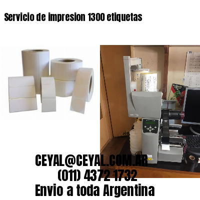 Servicio de impresion 1300 etiquetas