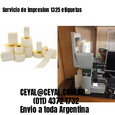 Servicio de impresion 1325 etiquetas