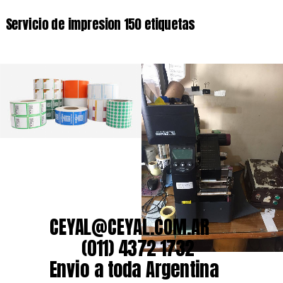 Servicio de impresion 150 etiquetas