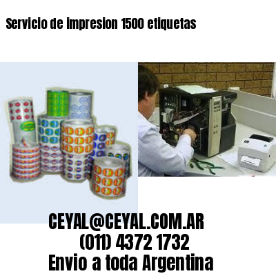 Servicio de impresion 1500 etiquetas