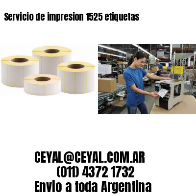 Servicio de impresion 1525 etiquetas