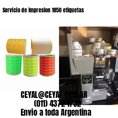 Servicio de impresion 1850 etiquetas