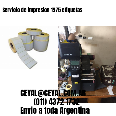 Servicio de impresion 1975 etiquetas