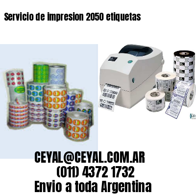 Servicio de impresion 2050 etiquetas