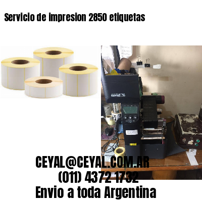 Servicio de impresion 2850 etiquetas