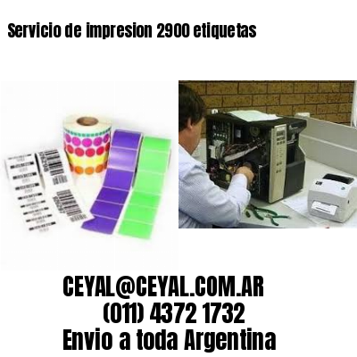 Servicio de impresion 2900 etiquetas