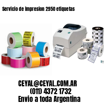 Servicio de impresion 2950 etiquetas