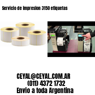 Servicio de impresion 3150 etiquetas