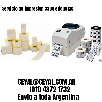 Servicio de impresion 3300 etiquetas