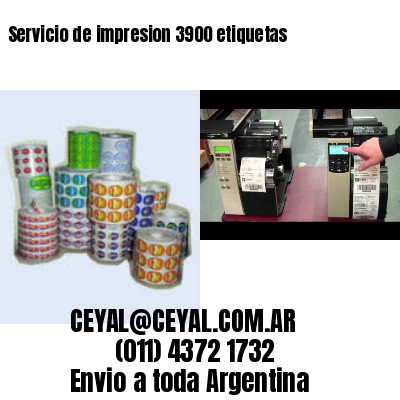 Servicio de impresion 3900 etiquetas