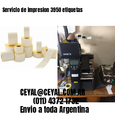 Servicio de impresion 3950 etiquetas