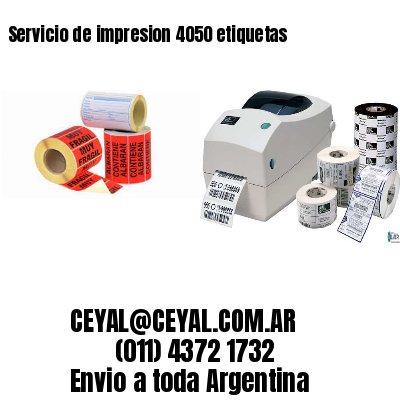 Servicio de impresion 4050 etiquetas