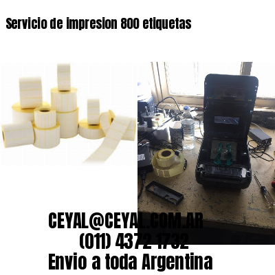 Servicio de impresion 800 etiquetas