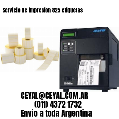 Servicio de impresion 825 etiquetas