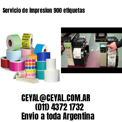 Servicio de impresion 900 etiquetas