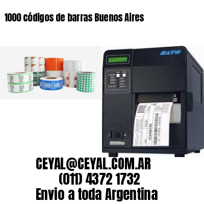 1000 códigos de barras Buenos Aires
